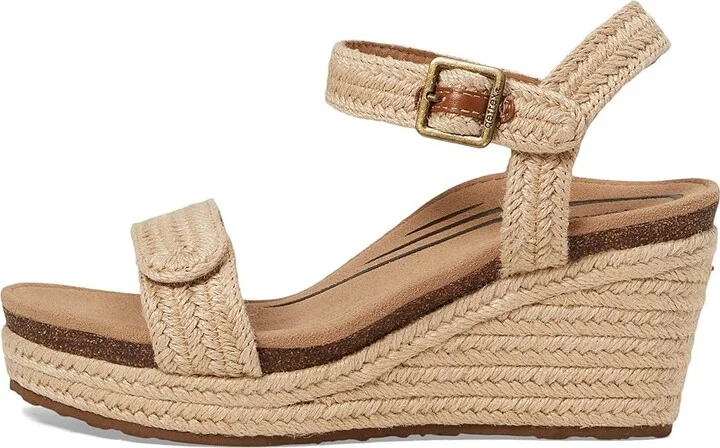 Aetrex Sydney Women's Wedge Shoes Natural : EU 38 (US Women's 7.5-8) M (B), Suede - Image 5
