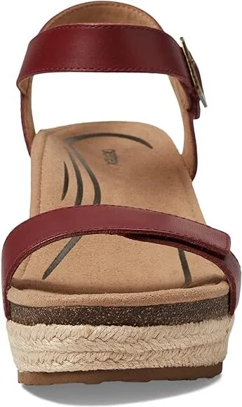 Aetrex Sydney Women's Wedge Shoes Red : EU 40 (US Women's 9-9.5) M (B), Suede/Leather - Image 2