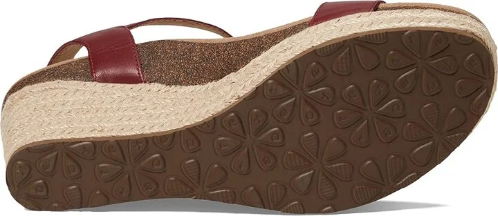 Aetrex Sydney Women's Wedge Shoes Red : EU 40 (US Women's 9-9.5) M (B), Suede/Leather - Image 3