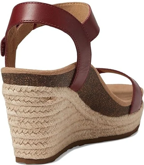 Aetrex Sydney Women's Wedge Shoes Red : EU 40 (US Women's 9-9.5) M (B), Suede/Leather - Image 4