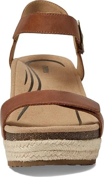 Aetrex Sydney Women's Wedge Shoes Walnut : EU 39 (US Women's 8.5) M (B), Suede/Leather - Image 2