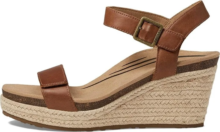 Aetrex Sydney Women's Wedge Shoes Walnut : EU 39 (US Women's 8.5) M (B), Suede/Leather - Image 5