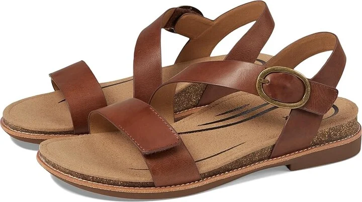 Aetrex Tamara Women's Sandals Walnut : EU 37 (US Women's 7) M (B), Leather