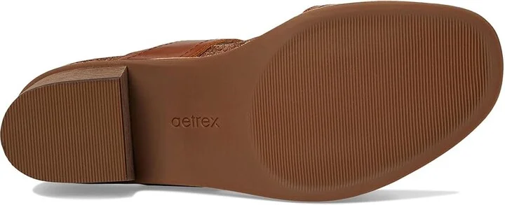 Aetrex Tatiana Women's Sandals Cognac : EU 37 (US Women's 7) M (B), Leather/Rubber - Image 3
