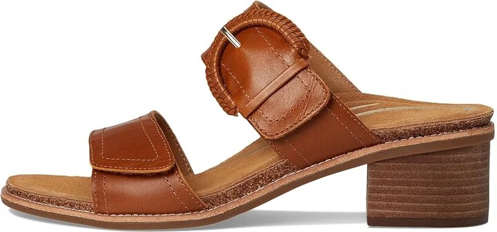 Aetrex Tatiana Women's Sandals Cognac : EU 37 (US Women's 7) M (B), Leather/Rubber - Image 6
