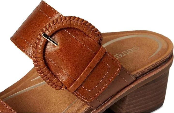 Aetrex Tatiana Women's Sandals Cognac : EU 37 (US Women's 7) M (B), Leather/Rubber - Image 7