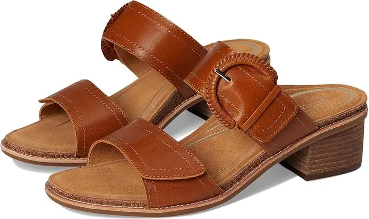 Aetrex Tatiana Women's Sandals Cognac : EU 37 (US Women's 7) M (B), Leather/Rubber