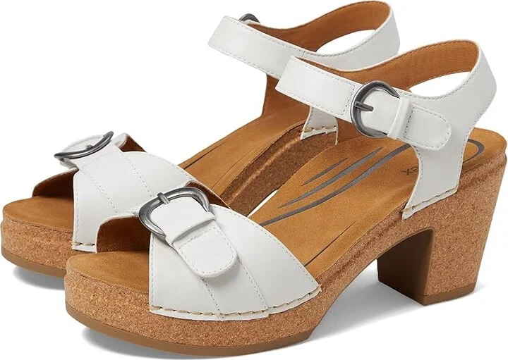 Aetrex Tory Women's Sandals White : EU 40 (US Women's 9-9.5) M (B), Leather