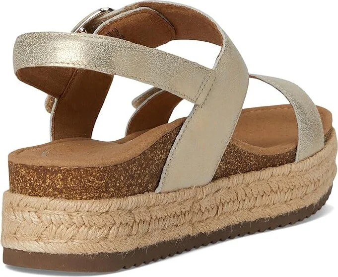 Aetrex Vania Women's Sandals Champagne : EU 42 (US Women's 10.5-11) M (B), Leather - Image 4