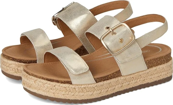 Aetrex Vania Women's Sandals Champagne : EU 42 (US Women's 10.5-11) M (B), Leather