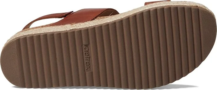 Aetrex Vania Women's Sandals Cognac : EU 35 (US Women's 5-5.5) M (B), Leather - Image 3