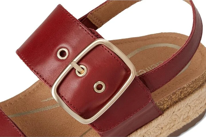 Aetrex Vania Women's Sandals Red : EU 40 (US Women's 9-9.5) M (B), Leather - Image 7