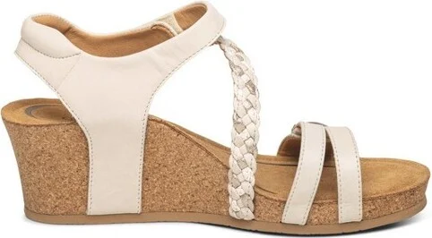 Aetrex Women Avril Quarter Strap Wedge - Image 3