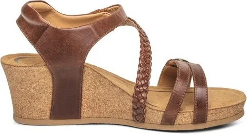 Aetrex Women Avril Quarter Strap Wedge - Image 4