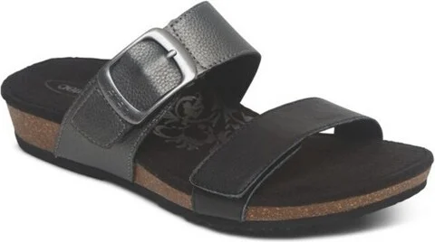 Aetrex Women Daisy Adjustable Slide