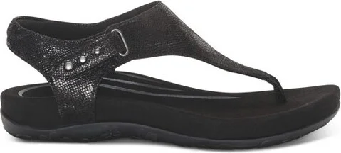 Aetrex Women Ellie Adjustable Quarter Strap Thong Sandal - Image 2