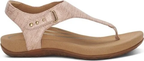 Aetrex Women Ellie Adjustable Quarter Strap Thong Sandal - Image 3
