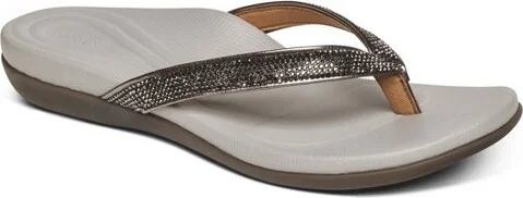 Aetrex Women Eve Sparkly Thong Sandal