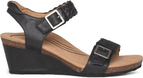Aetrex Women Grace Adjustable Woven Wedge - Image 2