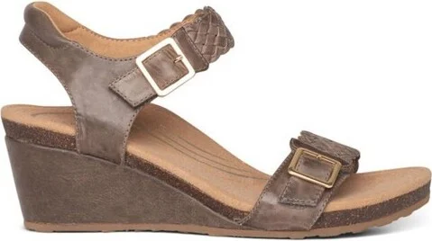 Aetrex Women Grace Adjustable Woven Wedge - Image 3