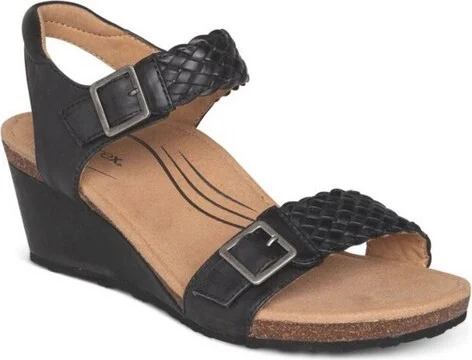 Aetrex Women Grace Adjustable Woven Wedge