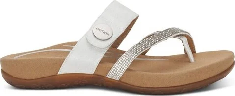 Aetrex Women Izzy Adjustable Slide Sandal - Image 4