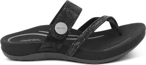 Aetrex Women Izzy Adjustable Slide Sandal - Image 5