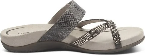 Aetrex Women Izzy Adjustable Slide Sandal - Image 6