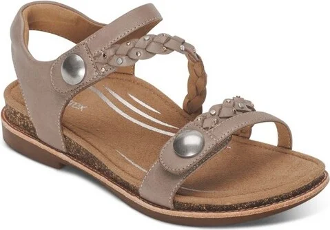 Aetrex Women Jenn Quarter Strap Sandal
