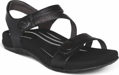 Aetrex Women Jess Adjustable Quarter Strap Sandal