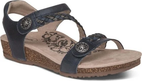 Aetrex Women Jillian Braided Quarter Strap
