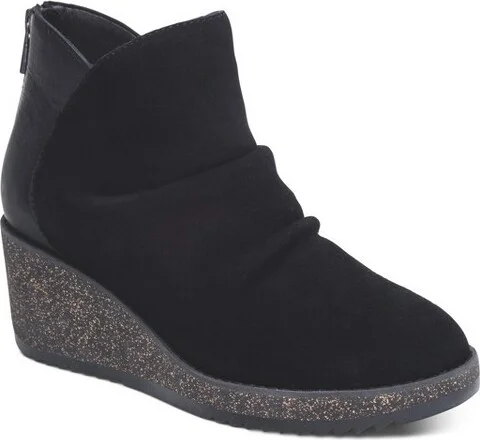 Aetrex Women Kara Ankle Wedge Boot