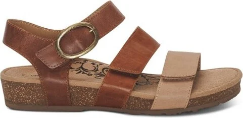 Aetrex Women Lilly Adjustable Quarter Strap Sandal - Image 3