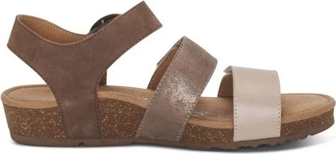 Aetrex Women Lilly Adjustable Quarter Strap Sandal - Image 4