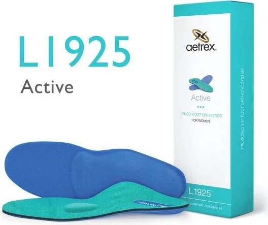 Aetrex Women's Active Posted Orthotics W/ Metatarsal Support