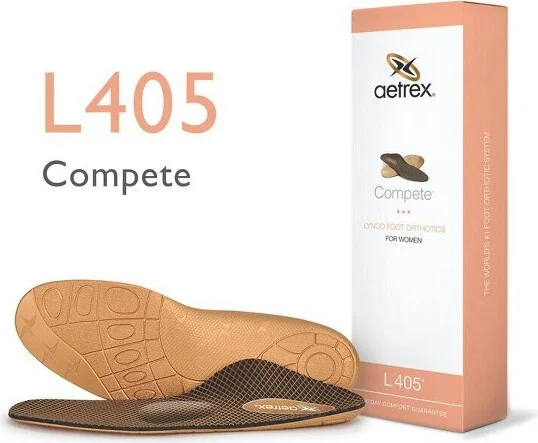 Aetrex Women's Compete Orthotics W/ Metatarsal Support