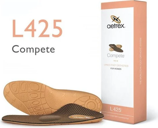 Aetrex Women's Compete Posted Orthotics W/ Metatarsal Support