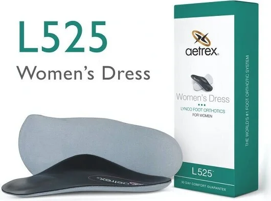 Aetrex Women's Dress Posted Orthotics W/ Metatarsal Support