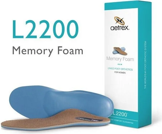 Aetrex Women's Memory Foam Orthotics - Insole for Extra Cushioning