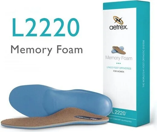 Aetrex Women's Memory Foam Posted Orthotics