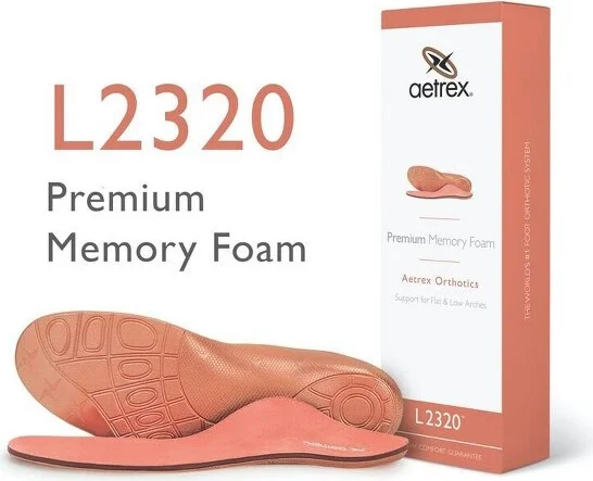 Aetrex Women's Premium Memory Foam Posted Orthotics