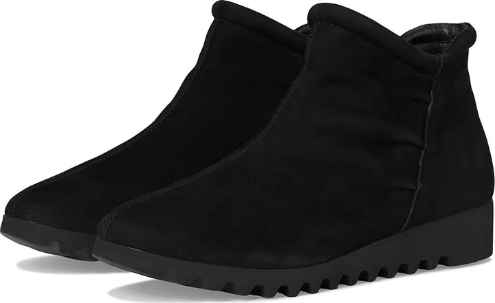 Aetrex Zoey Women's Flat Shoes Black 1 : EU 38 (US Women's 7.5-8) M (B), Polyester/Suede