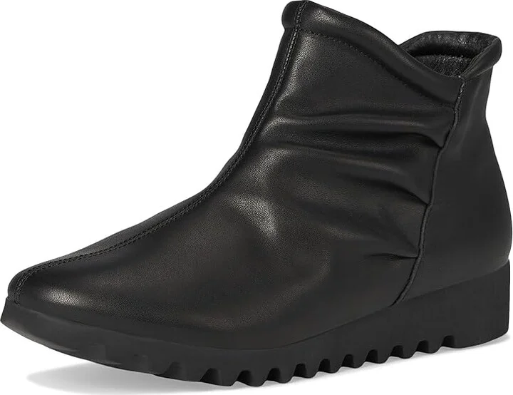 Aetrex Zoey Women's Flat Shoes Black Leather : EU 37 (US Women's 7) M (B), Polyester/Suede - Image 5
