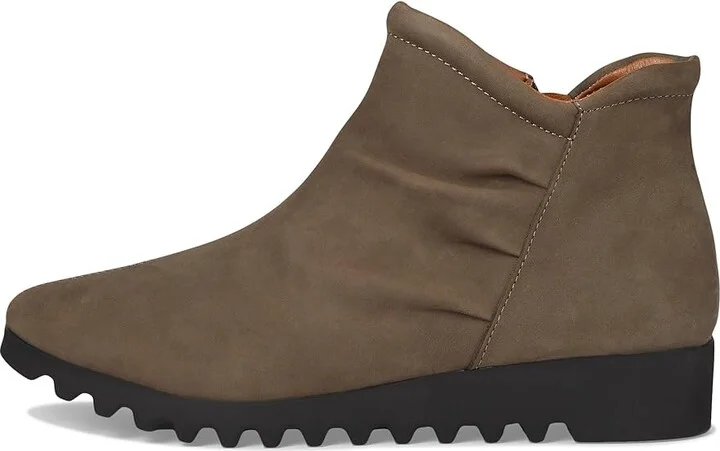 Aetrex Zoey Women's Flat Shoes Dark Taupe : EU 40 (US Women's 9-9.5) M (B), Polyester/Suede - Image 6
