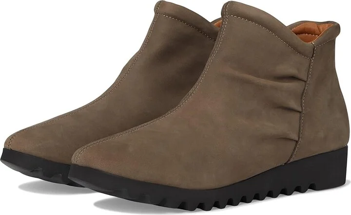 Aetrex Zoey Women's Flat Shoes Dark Taupe : EU 40 (US Women's 9-9.5) M (B), Polyester/Suede