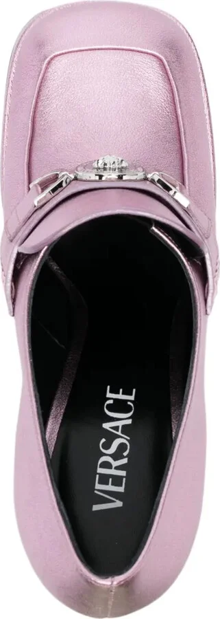 Aevitas 125mm metallic-effect platform pumps - Image 4