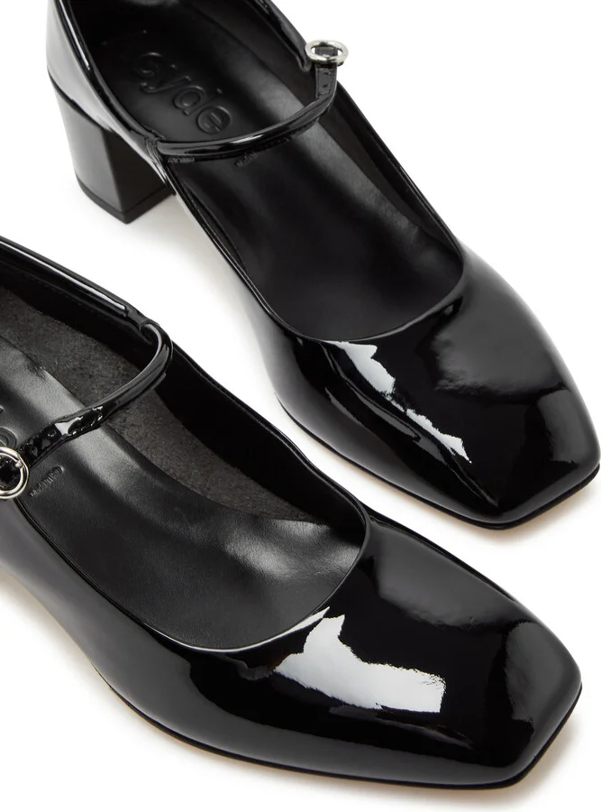 Aeyde Aline Mary Jane 45 Patent Leather Pumps - Image 3