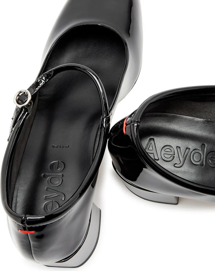 Aeyde Aline Mary Jane 45 Patent Leather Pumps - Image 4