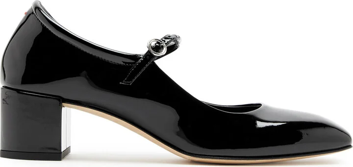 Aeyde Aline Mary Jane 45 Patent Leather Pumps