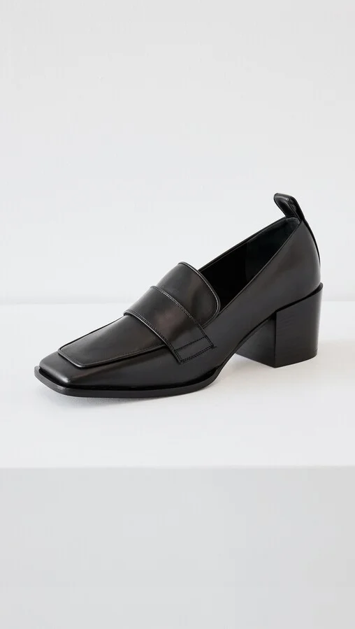 AEYDE Anka Calf Leather Black Flats - Image 2
